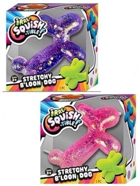 Squishy Gel Confetti Balloon Dog sensory Irre Squish Tible Stretchy